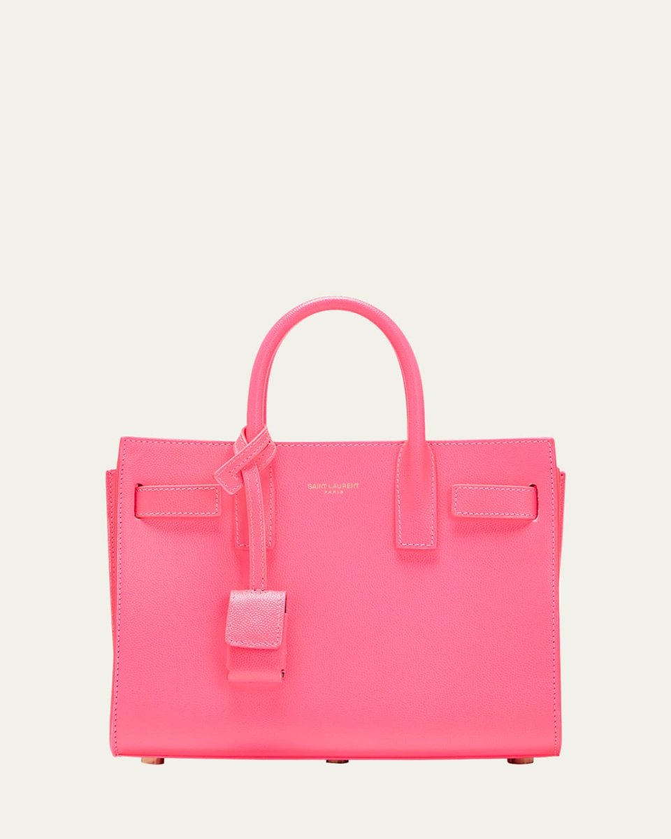 Sac De Jour Nano Top-Handle Bag in Grained Leather